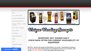 Unique Vending Concepts - Coin Pusher Machines