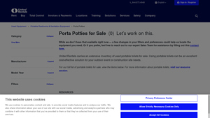 United Rentals - Portable Toilets