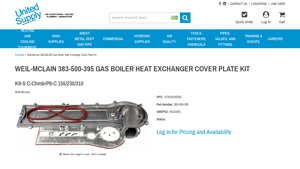 Weil-McLain - Heat Exchanger Cover Plate Kit