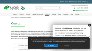 UQG Optics - Quartz Optical Materials