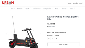 Urban Cycling - Extreme Wheel K6 Max Electric Bike