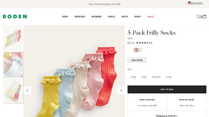 Boden - 5-Pack Frilly Socks