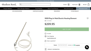 Hudson Reed - 1000 Plug-In Watt Electric Heating Element