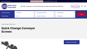 USA Roller Chain - Quick Change Conveyor Screws