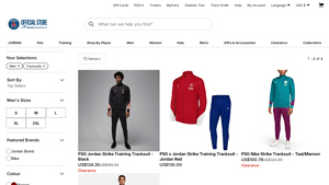 PSG - Jordan Strike Training Tracksuit