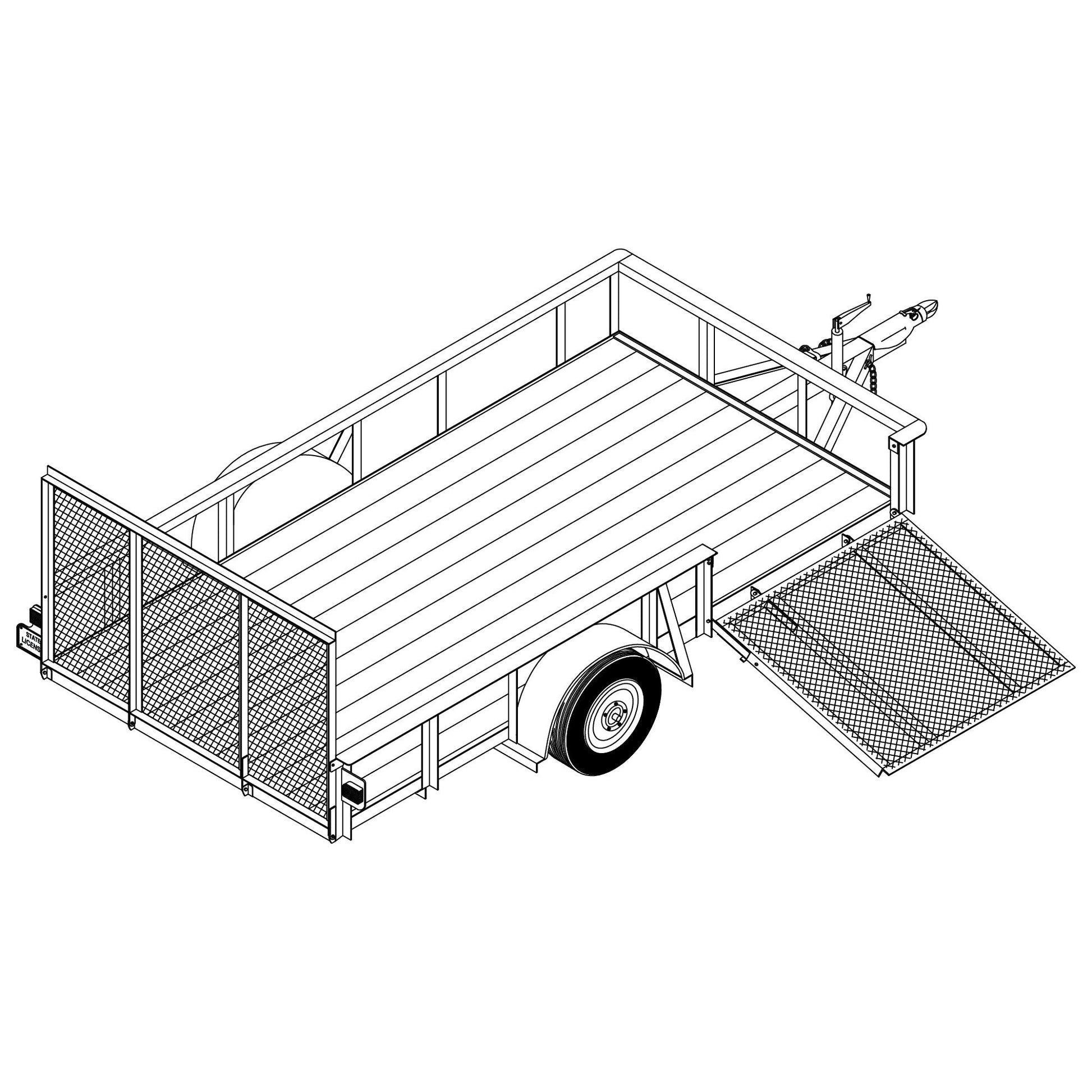 An application scenario or product detail of used ancra utility trailers kits - Image 8