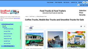 Used Food Trucks - Coffee, Bar, & More