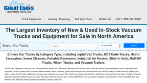 Great Lakes Equipment - Vacuum Trucks & Equipment