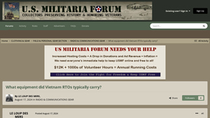 US Militaria - Vietnam RTO Equipment