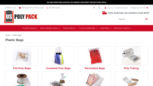 U.S. Poly Pack - Clear Plastic Bags