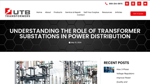 UTB Transformers - Key Products