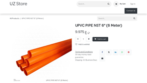 UZStore - UPVC PIPE NST 6