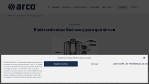 Valvulas Arco - Electroválvulas para Control de Fluidos