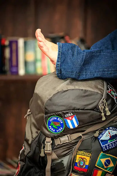 An application scenario or product detail of velcro patches for backpacks - Image 1