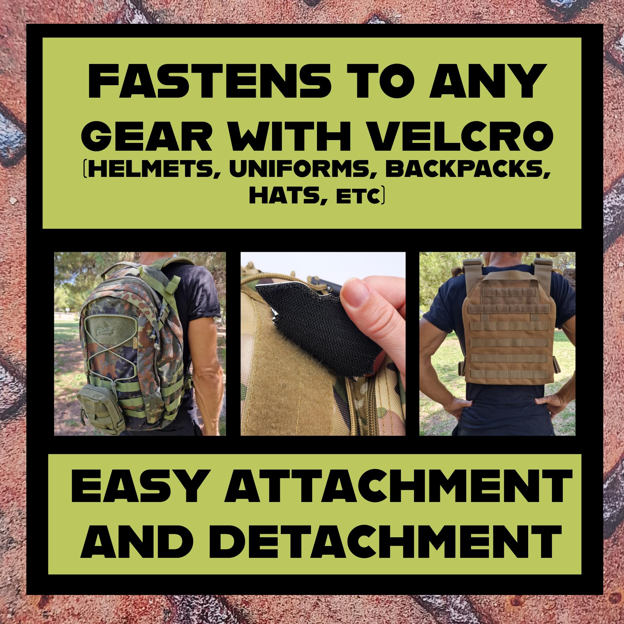An application scenario or product detail of velcro patches for backpacks - Image 3