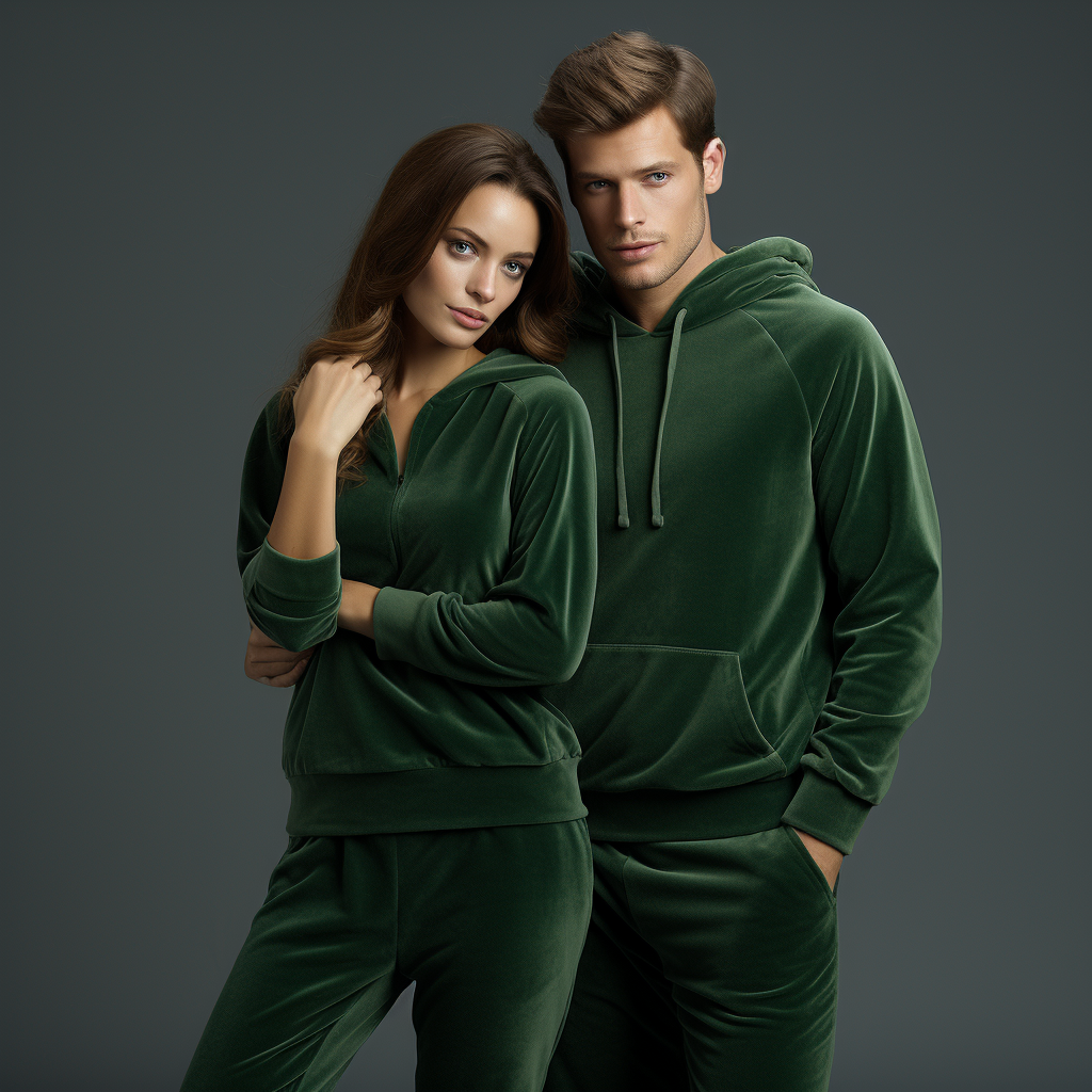 An application scenario or product detail of velour sweatsuit - Image 19