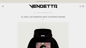 Vendetta Archive - VA-AW21-248 Spirited Away Tapestry Hoodie