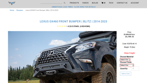 Victory 4x4 - Lexus GX460 Front Bumper