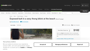 BlackBoxGuild - Sexy Thong Bikini Beach Footage