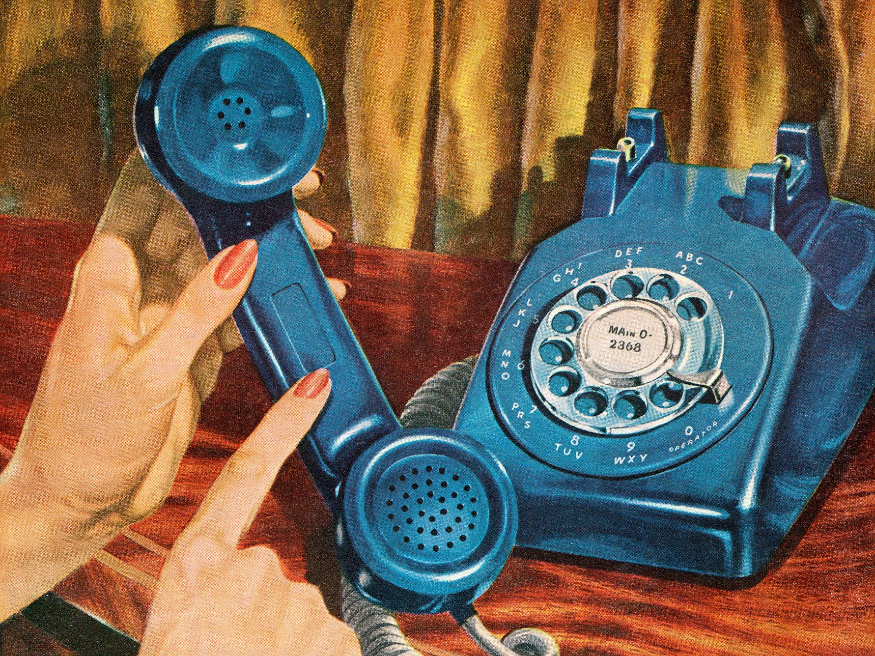 An application scenario or product detail of vintage rotary phone - Image 8