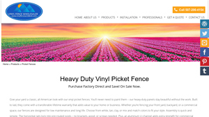 Vinyl Fence and Deck - Vinyl Picket Fence Panels
