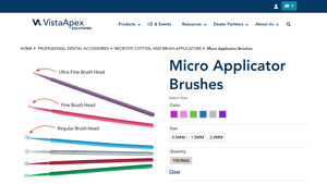 Vista Apex - Micro Applicator Brushes