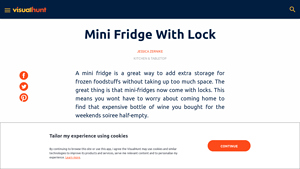 Visual Hunt - Mini Fridge with Lock