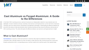 VMT CNC - Cast Aluminum Solutions