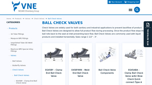 VNE Stainless - Stainless Steel Ball Check Valves