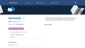 Vocabulary.com - Laboratory Workbench
