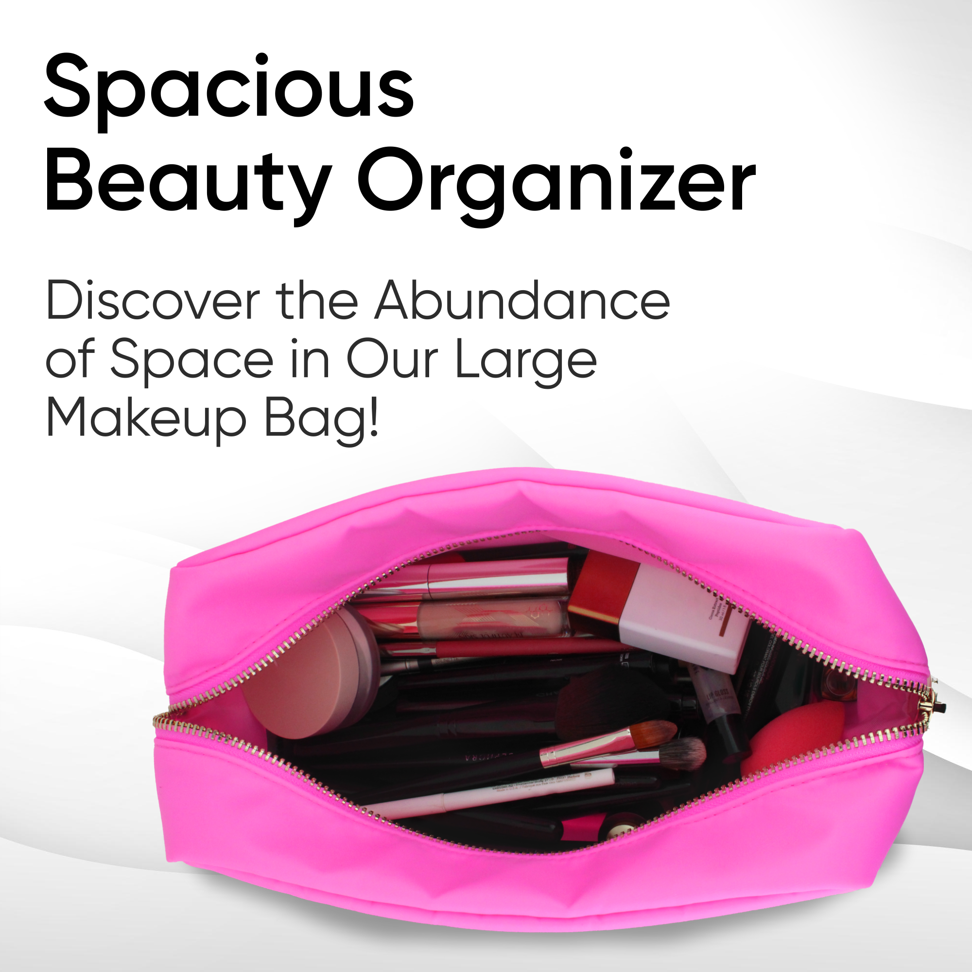 An application scenario or product detail of vs pink makeup bag - Image 16