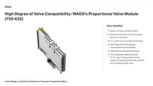 WAGO - Proportional Valve Module