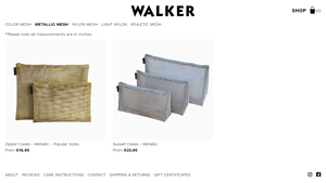 Metallic Mesh Shop - Zipper Cases