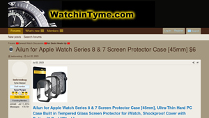 Ailun - Apple Watch Series 8 & 7 Screen Protector Case