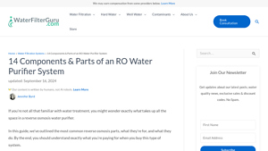 Water Filter Guru - Key Components of RO Systems