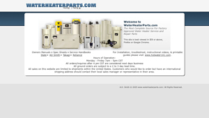 Water Heater Parts - Factory Approved Service Components