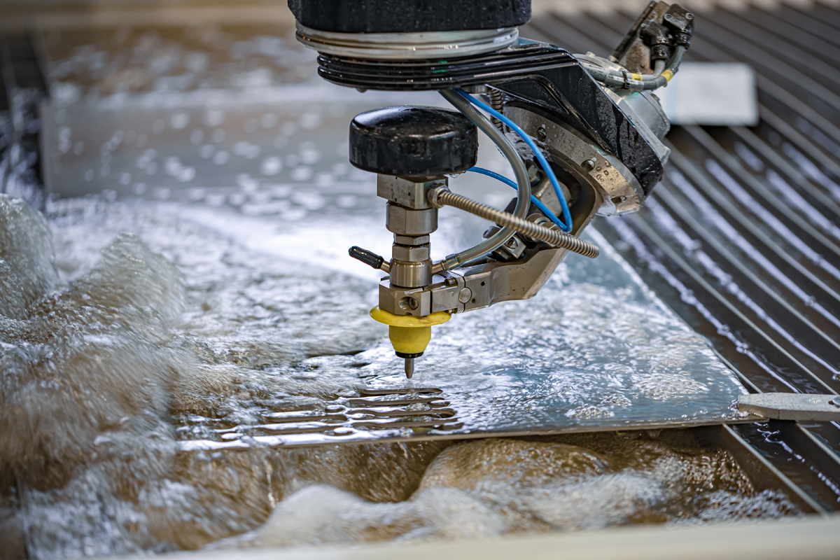 An application scenario or product detail of waterjet cutting machine psi 120000 - Image 12