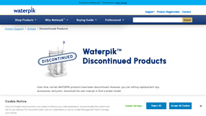 Waterpik - Discontinued Products