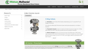 Watson McDaniel - 3-Way Control Valves