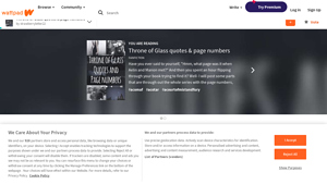 Throne of Glass - Quotes & Page Numbers