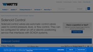 Watts - Solenoid Control Valves