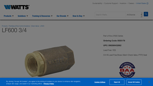 Watts - Lead Free 3/4 IN Straight Valve
