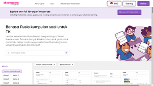 Wayground - Lembar Kerja Bahasa Rusia untuk TK