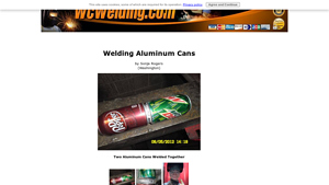WC Welding - Aluminum Can Welding