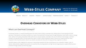 Webb-Stiles - Overhead Conveyor Systems