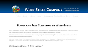 Webb-Stiles - Power & Free Conveyor Systems