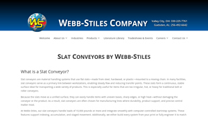 Webb-Stiles - Slat Conveyors