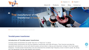Webb - Toroidal Power Transformers