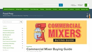 Webstaurant Store - Types of Mixers