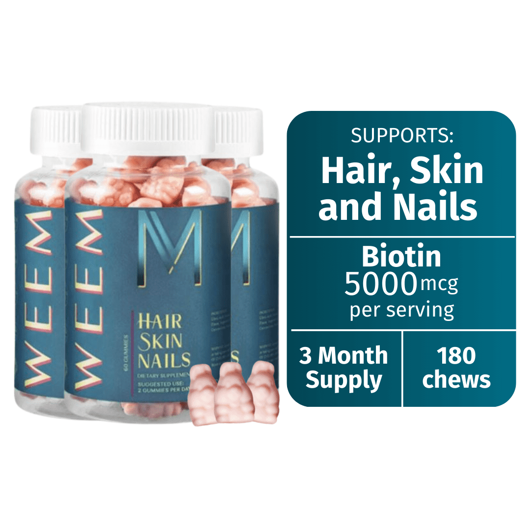 An application scenario or product detail of weem hair vitamin gummies - Image 3